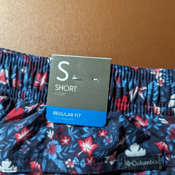 Columbia Womens Small 5L Sandy River II Printed Shorts Blue Floral Pull On Nylon - Picture 4 of 7